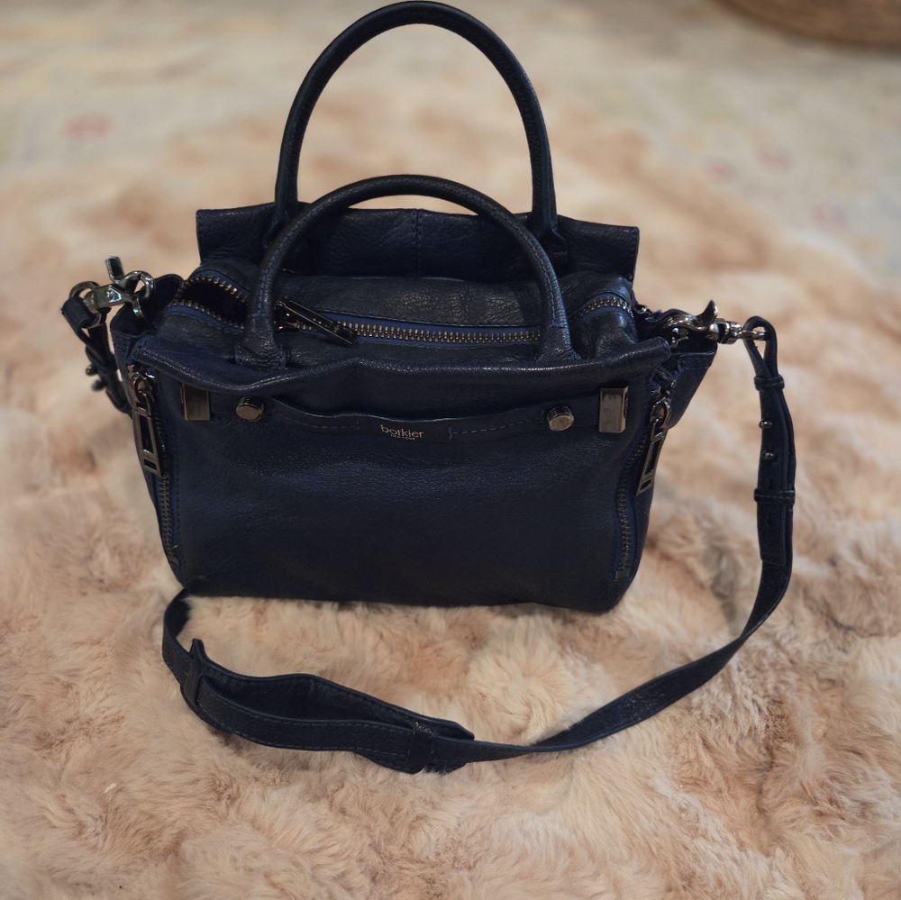 Botkier Deep Blue Leather Handbag - Picture 13 of 16